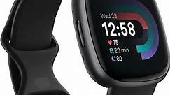 Fitbit FB523BKBK-US Versa 4 Fitness Activity Tracker Watch Black/Graphite Aluminium