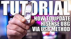 How To Update Hisense U8G/U88G Via USB | Step By Step Tutorial | Manually Apply Betas To U8G/U88G