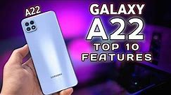 Samsung Galaxy A22 Top 10 Features | Hidden Tips And Tricks | You Need To Know |