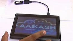 Demonstration on How to Use Aakash Tablet 1