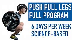 BEST Science-Based PUSH PULL LEGS Split | FULL PROGRAM Explained (6 Days per Week) Intermediate+