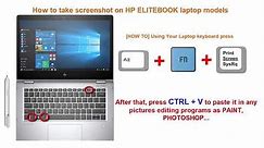 How To Take Screenshot on HP ELITEBOOK Laptop Models (TUTORIAL 2020)