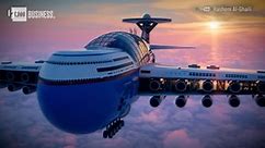 Flying hotel concept is designed to accommodate 5,000 passengers