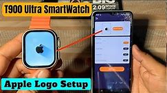 How to set apple logo in t900 ultra smart watch | T900 ultra smart watch me apple logo kaise lagaye
