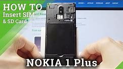 NOKIA 1 Plus How to Insert Nano SIM and Micro SD Card