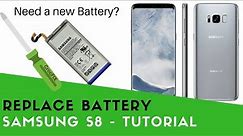 How to replace Battery on Samsung Galaxy S8 fast - easy Tutorial by CrocFIX