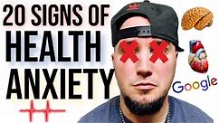 20 SIGNS OF HEALTH ANXIETY YOU SHOULD NOT IGNORE FROM A RECOVERED HYPOCHONDRIAC!