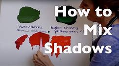 How to Mix Shadows & How to take a Bright Color and Tone It Down