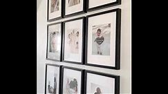 How we hang our Ikea Ribba frames on the wall. Easy and stress free way.