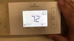 How To Reprogram My Thermostat Emerson Series 80