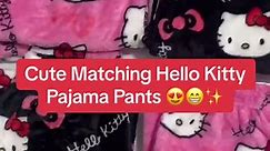 These are my favorite Hello Kitty pajama pants 😁😍 Link in our bio to get one