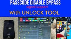 iphone 7 passcode/disable bypass done with sim working 100%by unlocktool l SHM TECH