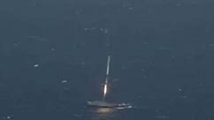 SpaceX completes historic rocket launch, sea landing