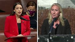 See the since-deleted video of Greene harassing AOC's office