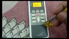 How To Lock And Reset Hitachi AC Remote || Hitachi Split AC Lock And Unlock Button || RESET ||