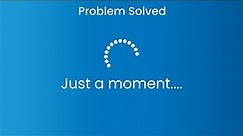 Just a moment windows 10 fix | how to fix just a moment problem in windows 10 |Transparence Solution