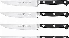 HENCKELS Classic Razor-Sharp Steak Knife Set of 4, German Engineered Informed by 100+ Years of Mastery, Black/Stainless Steel