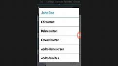 Android TracFone : How to Edit or Delete Phone Contacts