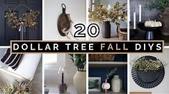 TOP 20 DIY DOLLAR TREE FALL HOME DECOR COMPILATION 2022 | HIGH END & NOT CHEESY FALL DECOR