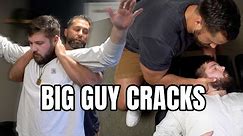 Chiropractor Cracks Big Guy. SUPER Crunchy