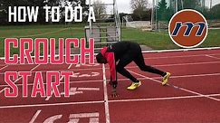 Sprint Training - How to do a Crouch Start. Sprint start technique