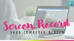 How to Record Computer Screen for YouTube Videos (Both PC & Mac!)