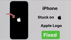 iPhone Stuck on Apple Logo - Fixed || iPhone restarting problem