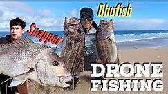 Unbelievable Drone Fishing! | Dhufish and Snapper from the Beach in Western Australia