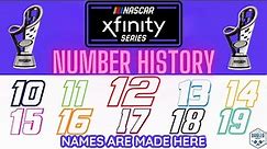 NASCAR Xfinity Series Number History: 10-19
