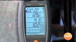 Combustion Analysis with the testo 327