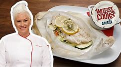 How to Make Branzino en Papillote with Anne Burrell | Worst Cooks in America | Food Network