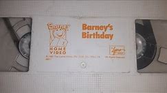 barney's Birthday vhs 1992