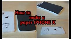 How to make a paper IPHONE X (from cardboard)