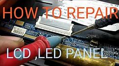 how to repair sansui led TV screen problem solve it ,panel shot ,led panel repair