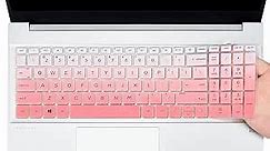 Keyboard Cover for HP Laptop 17.3 17t 17z 17-cn 17-cp 17z-cp100/cp200/cp300 17-cn0020nr cn0021nr cn0023dx cn0025nr cn1003ca cn1053cl cn1063cl cn2063cl 17-cp0056 cp0700dx cp1035cl cp1797nr -Ombre Pink