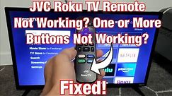 JVC Roku TV Remote has One or Several Buttons Not Working? FIXED!