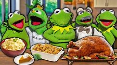 Thanksgiving Dinner with the Kermit Family! (Very Messy)