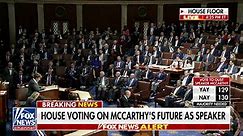 US House votes on motion to vacate speaker chair