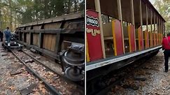 Video shows aftermath of train ride derailment at Missouri amusement park
