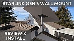 Starlink Gen 3 Standard Wall Mount - Review and Install Tutorial