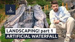 Man-made waterfall — Landscaping with artificial stone | Part 1