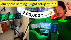 India’s cheapest Gaming & light setup😳 | Gaming studio | #gaming #vlog