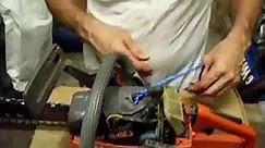 Chainsaw Repair - How to repair Husqvarna Clutch and Oil Pump