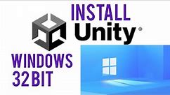 Install Unity on Windows 32 Bit -202