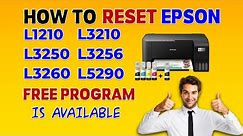 HOW TO RESET EPSON L3210 L3260 L5290 L3251 L3250 L1210/Epson L3210 red light blinking solution