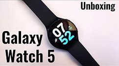 Samsung Galaxy Watch 5 Unboxing & Setup | 44mm Graphite Bluetooth