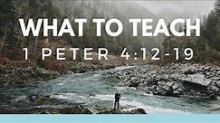 1 Peter 4:12-19