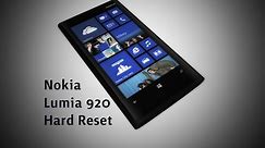 Nokia Lumia 920 hard reset