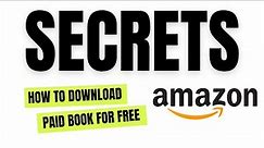 Get Paid Amazon Books For Free! | Download Free Books For Kindle