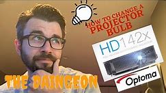 How to change a projector bulb - Optoma HD142X (The Daingeon)